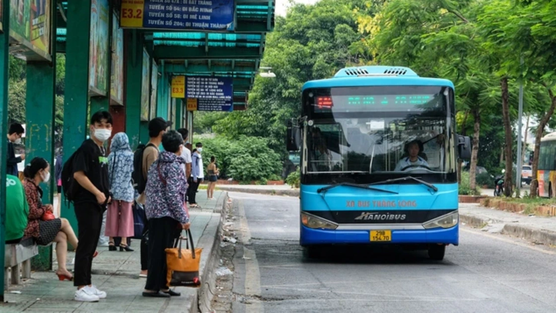 Xe buýt Hà Nội thu hút nhân viên văn phòng, công sở