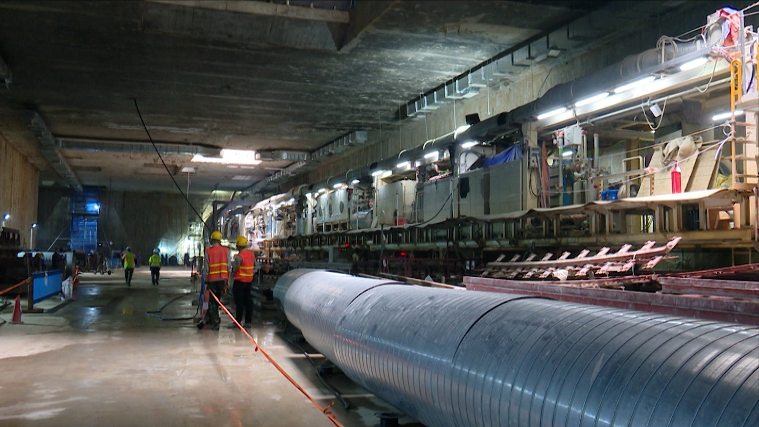 Đã khoan được hơn 3km hầm tuyến metro Nhổn-Ga Hà Nội