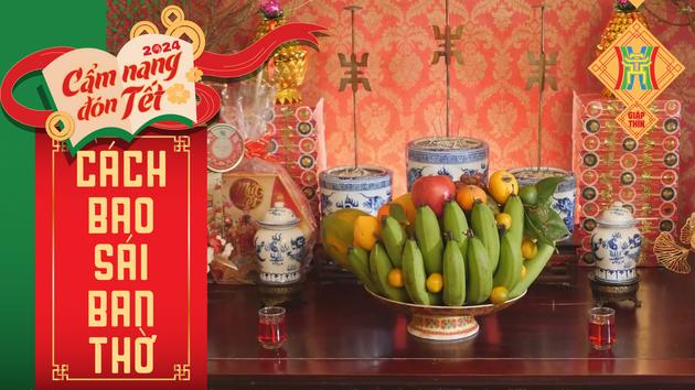 Cách bao sái ban thờ ngày cuối năm