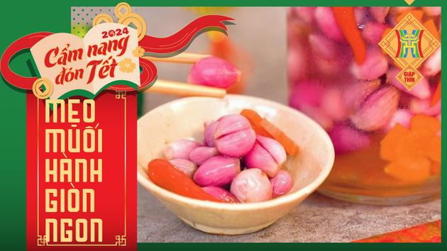 Bí quyết muối dưa hành giòn ngon, để được lâu