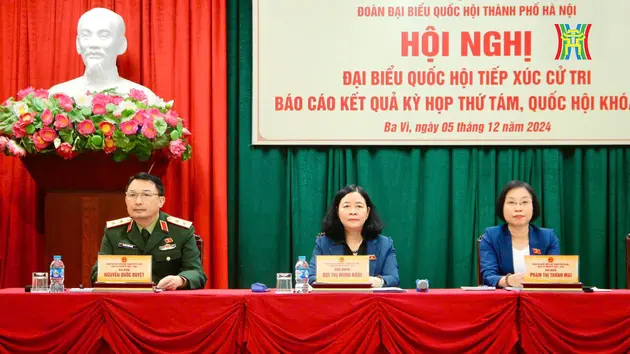 Bí thư Thành uỷ tiếp xúc cử tri huyện Ba Vì