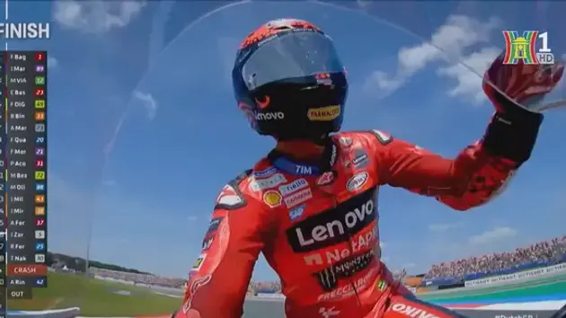 Francesco Bagnaia lần đầu thắng chặng nước rút 

