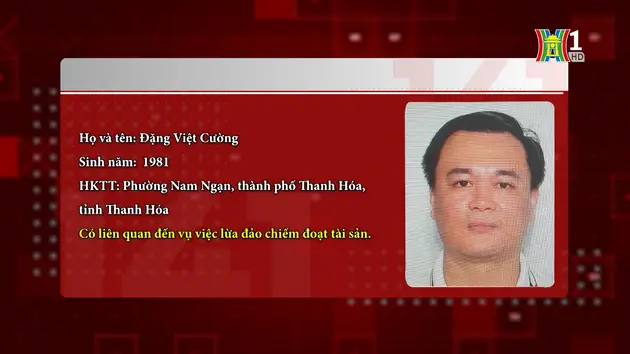 Truy tìm đối tượng vụ lừa đảo chiếm đoạt tài sản