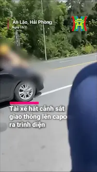 Tài xế hất cảnh sát giao thông lên capo ra trình diện