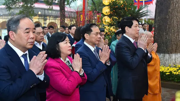 Lễ dâng hương khai Xuân tại Hoàng thành Thăng Long