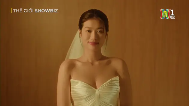 Thiên Ân mặc váy cưới trong MV của Hồ Quỳnh Hương