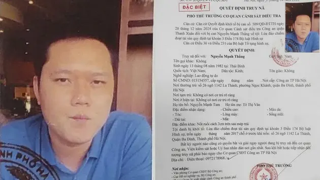 Truy nã đặc biệt đối tượng 'lừa đảo chiếm đoạt tài sản'